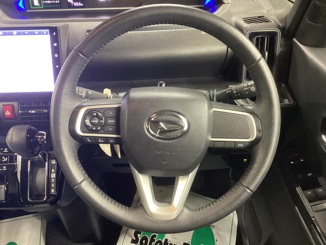 タント カスタムＲＳ　衝突被害軽減ブレーキ　横滑り防止装置　オートハイビーム　アイドリングストップ　ステアリングスイッチ　オートライト　キーフリーシステム　オートエアコン　ナビ　ドラレコ　パノラマカメラ　マット　バイザー（27枚目）