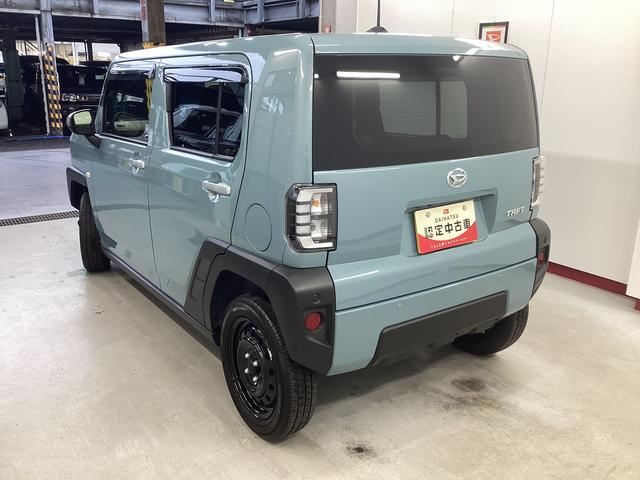 タフト Ｘ　衝突被害軽減ブレーキ　横滑り防止装置　オートハイビーム　アイドリングストップ　ステアリングスイッチ　オートライト　キーフリーシステム　オートエアコン　パノラマカメラ　マット　バイザー（9枚目）