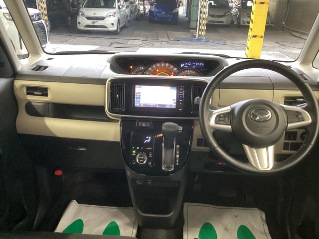 ムーヴキャンバス Ｇブラックアクセントリミテッド　ＳＡＩＩＩ　衝突被害軽減ブレーキ　横滑り防止装置　オートハイビーム　アイドリングストップ　ステアリングスイッチ　オートライト　キーフリーシステム　オートエアコン　ナビ　ドラレコ　パノラマカメラ　マット　バイザー（16枚目）