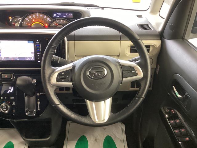 ムーヴキャンバス Ｇブラックアクセントリミテッド　ＳＡＩＩＩ　衝突被害軽減ブレーキ　横滑り防止装置　オートハイビーム　アイドリングストップ　ステアリングスイッチ　オートライト　キーフリーシステム　オートエアコン　ナビ　ドラレコ　パノラマカメラ　マット　バイザー（27枚目）