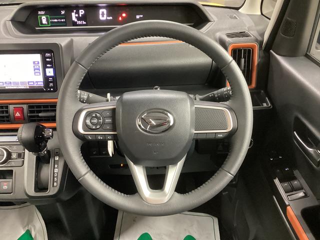 タント ファンクロスターボ　衝突被害軽減ブレーキ　横滑り防止装置　オートハイビーム　アイドリングストップ　ステアリングスイッチ　オートライト　キーフリーシステム　オートエアコン　ナビ　ドラレコ　パノラマカメラ　ＥＴＣ（27枚目）