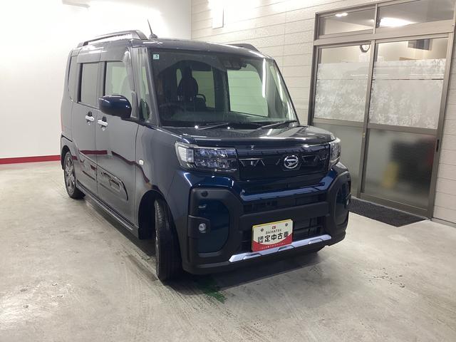 タント ファンクロスターボ　衝突被害軽減ブレーキ　横滑り防止装置　オートハイビーム　アイドリングストップ　ステアリングスイッチ　オートライト　キーフリー　オートエアコン　ナビ　ドラレコ　パノラマカメラ　ＥＴＣ　マットバイザー（6枚目）