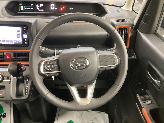 タント ファンクロスターボ　衝突被害軽減ブレーキ　横滑り防止装置　オートハイビーム　アイドリングストップ　ステアリングスイッチ　オートライト　キーフリー　オートエアコン　ナビ　ドラレコ　パノラマカメラ　ＥＴＣ　マットバイザー（27枚目）