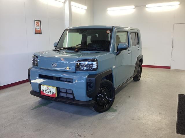 タフト Ｘ　衝突被害軽減ブレーキ　横滑り防止装置　オートハイビーム　アイドリングストップ　ステアリングスイッチ　オートライト　キーフリーシステム　オートエアコン　ナビ　ドラレコ　バックカメラ　ＥＴＣ（3枚目）