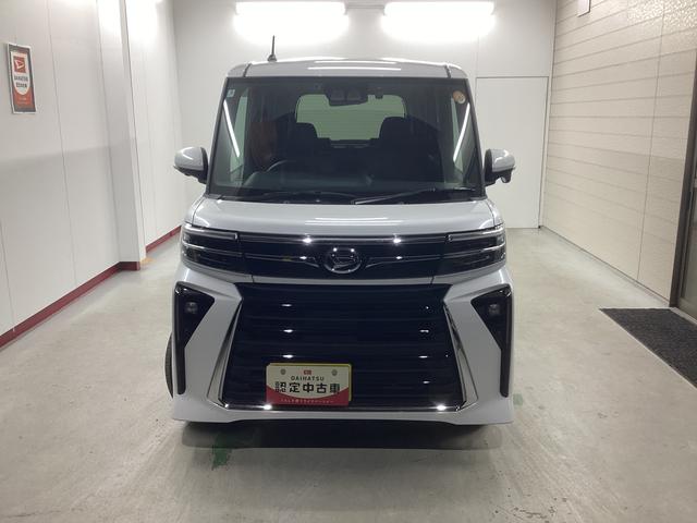 タント カスタムＸ　衝突被害軽減ブレーキ　横滑り防止装置　オートハイビーム　アイドリングストップ　ステアリングスイッチ　オートライト　キーフリー　オートエアコン　ナビ　ドラレコ　パノラマカメラ　ＥＴＣ　マット　バイザー（2枚目）