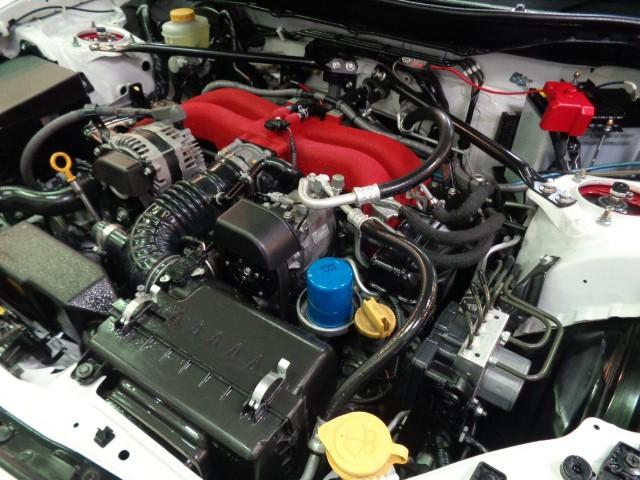 ８６ Ｇ　後期モデルＦＡ２０ＢＯＸＥＲエンジン６ＭＴミッションＯＰ２本出しマフラーＢＬＩＴＺ車高調ＶＥＲＴＥＸカーボンウイングＡＤＶＡＮ１８ＡＷスリットローターＶＳＣナビＴＶバックカメラＮＡＲＤＩステアドラレコ（44枚目）