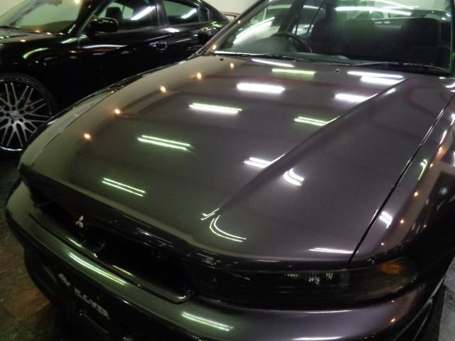 ギャラン ＶＲ－４タイプＶ　後期モデル６Ａ１３型２．５Ｖ６ツインターボエンジン純正５ＭＴミッション４ＷＤ専用大口径マフラー専用インタークーラータワーバー後期専用フルエアロブラックレッドシートカーボン調パネルＴベルト交換済（5枚目）