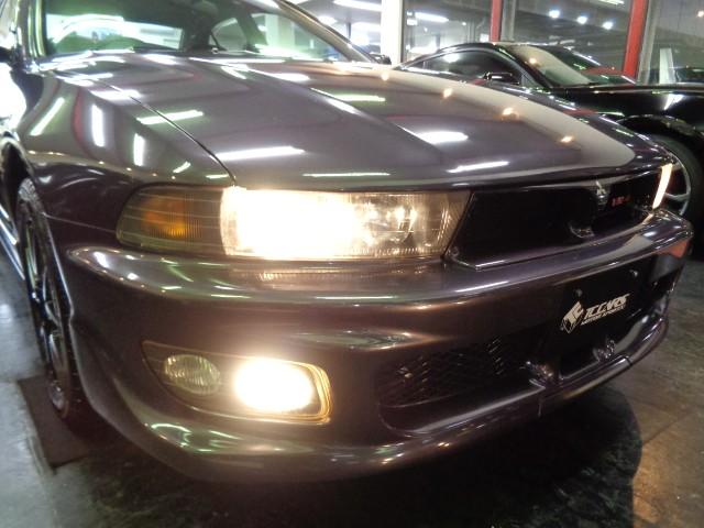 ギャラン ＶＲ－４タイプＶ　後期モデル６Ａ１３型２．５Ｖ６ツインターボエンジン純正５ＭＴミッション４ＷＤ専用大口径マフラー専用インタークーラータワーバー後期専用フルエアロブラックレッドシートカーボン調パネルＴベルト交換済（6枚目）
