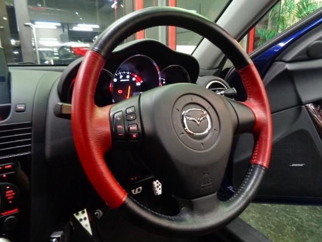 ＲＸ－８ タイプＳ　ＢＬＩＴＺスーパーチャージャーＲＥＮＥＳＩＳロータリーエンジン６ＭＴミッションＲマジックマフラーＭＡＺＤＡＳＰＥＥＤエアロ足回りＰ１アルミＳＢＣ黒赤レザーシートＢＯＳＥサウンドナビＳＲ走行３万ｋｍ台（29枚目）