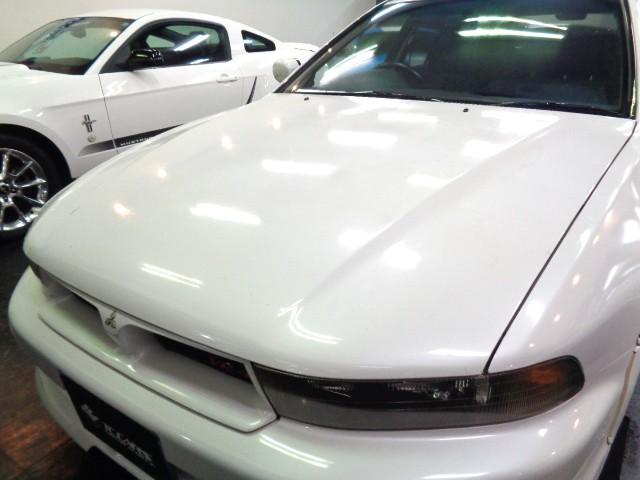 レグナム ＶＲ－４タイプＳ　最終型ギャラクシーホワイトパールカラーフルエアロ６Ａ１３Ｖ６ツインターボエンジン２８０ＰＳ純正５ＭＴ４ＷＤ専用大口径マフラータワーバー専用オーバーフェンダーＥＮＫＥＩアルミＮＡＲＤＩステアナビＴＶ（5枚目）