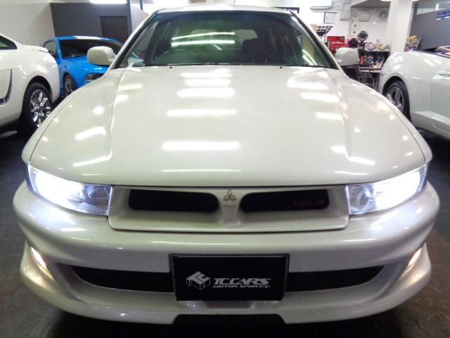レグナム ＶＲ－４タイプＳ　最終型ギャラクシーホワイトパールカラーフルエアロ６Ａ１３Ｖ６ツインターボエンジン２８０ＰＳ純正５ＭＴ４ＷＤ専用大口径マフラータワーバー専用オーバーフェンダーＥＮＫＥＩアルミＮＡＲＤＩステアナビＴＶ（9枚目）