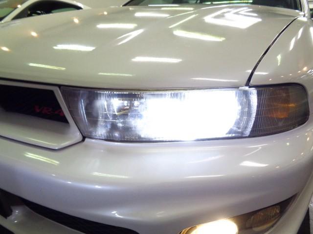 レグナム ＶＲ－４タイプＳ　最終型ギャラクシーホワイトパールカラーフルエアロ６Ａ１３Ｖ６ツインターボエンジン２８０ＰＳ純正５ＭＴ４ＷＤ専用大口径マフラータワーバー専用オーバーフェンダーＥＮＫＥＩアルミＮＡＲＤＩステアナビＴＶ（10枚目）