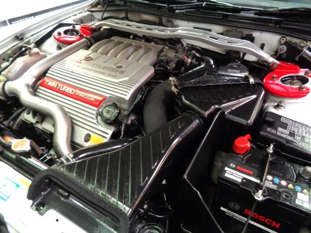 レグナム ＶＲ－４タイプＳ　最終型ギャラクシーホワイトパールカラーフルエアロ６Ａ１３Ｖ６ツインターボエンジン２８０ＰＳ純正５ＭＴ４ＷＤ専用大口径マフラータワーバー専用オーバーフェンダーＥＮＫＥＩアルミＮＡＲＤＩステアナビＴＶ（39枚目）