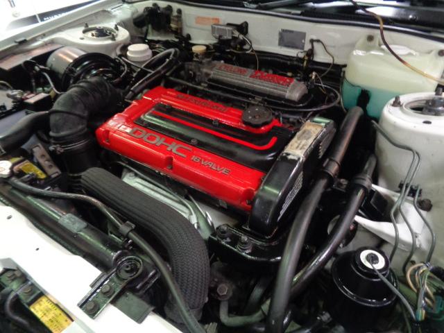 ギャラン ＶＲ－４　４Ｇ６３ターボエンジン純正５ＭＴミッション４ＷＤ２本出しマフラーＴＥＩＮ車高調レカロシートパナスポーツＧ７アルミＲスポイラーＭＯＭＯステアリング角目ＦＯＧライト電動サンルーフ走行８万ｋｍＴベルト交換済（43枚目）