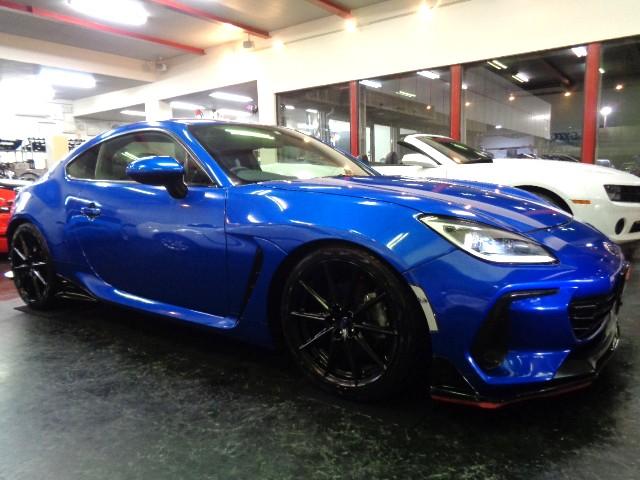 BRZ R WRブルーパールカラーSTIフルエアロFA24BOXERエンジン6MTミッションSTIマフラーTEIN車高調SAMCOパイピングナビTVバックカメラクルーズCマルチモニターTRACKモードVSC(8枚目)