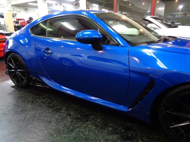 BRZ R WRブルーパールカラーSTIフルエアロFA24BOXERエンジン6MTミッションSTIマフラーTEIN車高調SAMCOパイピングナビTVバックカメラクルーズCマルチモニターTRACKモードVSC(23枚目)