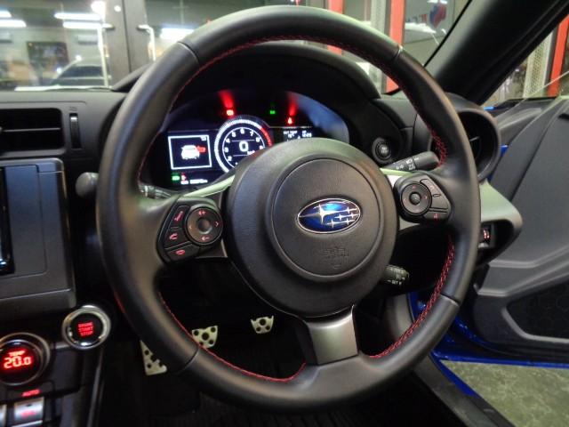 BRZ R WRブルーパールカラーSTIフルエアロFA24BOXERエンジン6MTミッションSTIマフラーTEIN車高調SAMCOパイピングナビTVバックカメラクルーズCマルチモニターTRACKモードVSC(32枚目)