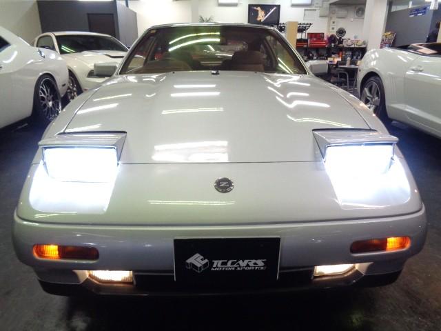 フェアレディZ 300ZX 後期モデルVG30ETV6ターボエンジン2by2Tバールーフ専用ワイドボディ専用2本出しマフラーディスクアルミホイールリトラクタブルLEDライトFOGライトフルノーマル車タイミングベルト交換済(9枚目)