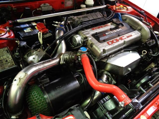 エクリプス ＧＳＲ－４　パッションレッドカラーブラックルーフフルエアロ４Ｇ６３ターボエンジン５ＭＴ４ＷＤステンマフラＨＫＳエアクリ車高調タワーバーＳＰＥＥＤＬＩＮＥアルミレカロシートナビＴＶバックカメラＴベルト交換済（41枚目）