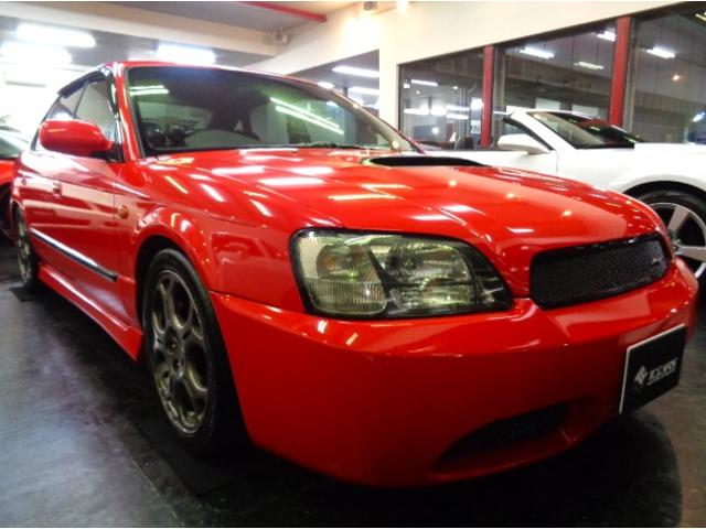 レガシーＢ４ブリッツッエンプレミアムレッドカラーポルシェデザインエアロ＆ＥＪ２０ＢＯＸＥＲターボエンジン５ＭＴ４ＷＤ＆マフラー足回りラジエター他装備充実車が入庫しました