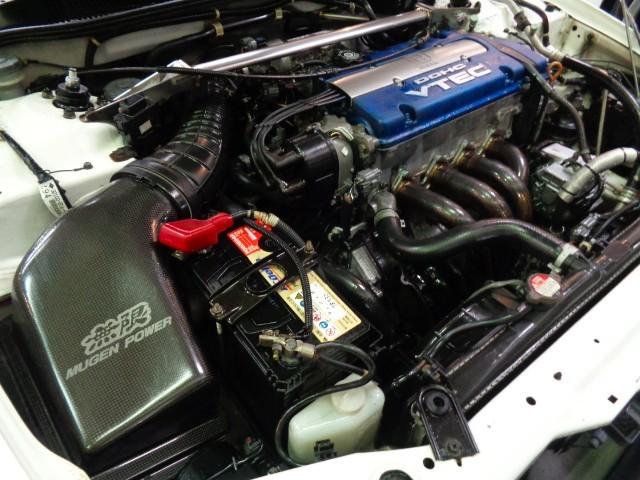 アコード SiR-T Sパッケージ MODULOフルエアロF20B型VTECエンジン無限EXマニステンマフラー無限エアBOX無限サスKIT無限ブレーキラインJUNSフライホイールレカロシート18アルミTベルト交換済(39枚目)