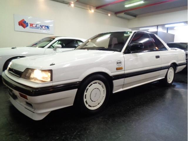 スカイライン GTS-Xツインカム24Vターボ ホワイトカラー2DHTクーペボディRB20DETターボエンジン純正5MTミッションFGKマフラータワーバー追加メーターGTオートスポイラー純正ディスクアルミRスポイラーンオーナー車Tベルト交換済(7枚目)