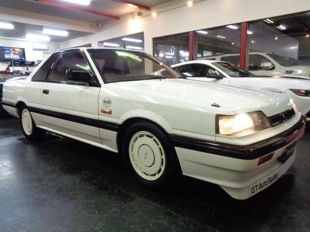 スカイライン GTS-Xツインカム24Vターボ ホワイトカラー2DHTクーペボディRB20DETターボエンジン純正5MTミッションFGKマフラータワーバー追加メーターGTオートスポイラー純正ディスクアルミRスポイラーンオーナー車Tベルト交換済(8枚目)