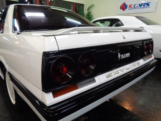 スカイライン GTS-Xツインカム24Vターボ ホワイトカラー2DHTクーペボディRB20DETターボエンジン純正5MTミッションFGKマフラータワーバー追加メーターGTオートスポイラー純正ディスクアルミRスポイラーンオーナー車Tベルト交換済(19枚目)