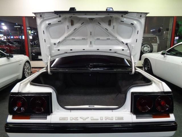 スカイライン GTS-Xツインカム24Vターボ ホワイトカラー2DHTクーペボディRB20DETターボエンジン純正5MTミッションFGKマフラータワーバー追加メーターGTオートスポイラー純正ディスクアルミRスポイラーンオーナー車Tベルト交換済(39枚目)
