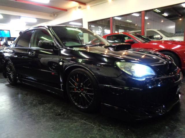 インプレッサ ＷＲＸ　ＳＴｉ　後期型ＣＨＡＲＧＥＳＰＥＥＤエアロＥＪ２０ＢＯＸＥＲターボエンジン６ＭＴ４ＷＤステンマフラーＨＫＳ車高調ＤＣＣＤブレンボキャリパーブリッツＳＢＣレカロシートＳＴＩ鍛造１８アルミナビＴＶＴベルト交換済（8枚目）
