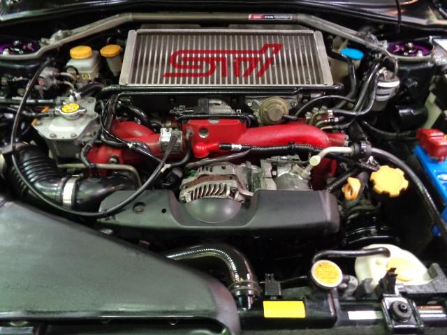 インプレッサ ＷＲＸ　ＳＴｉ　後期型ＣＨＡＲＧＥＳＰＥＥＤエアロＥＪ２０ＢＯＸＥＲターボエンジン６ＭＴ４ＷＤステンマフラーＨＫＳ車高調ＤＣＣＤブレンボキャリパーブリッツＳＢＣレカロシートＳＴＩ鍛造１８アルミナビＴＶＴベルト交換済（42枚目）