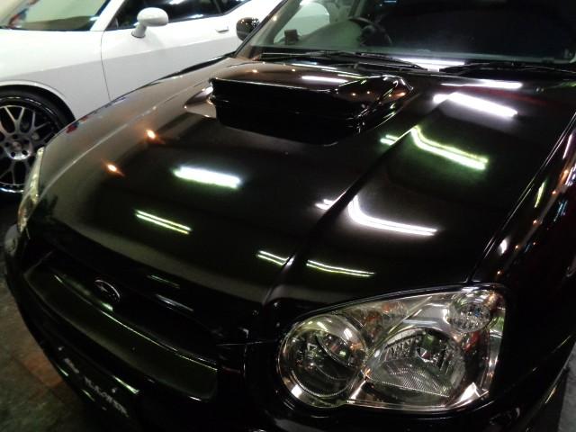 インプレッサ ＷＲＸ　ＳＴｉ　ブラックトパーズＭカラーＳＴＩエアロＥＪ２０ＢＯＸＥＲターボエンジン６ＭＴミッション４ＷＤステンマフラーＤＣＣＤブレンボキャリパーＳＴＩアルミＬＥＤライト追加メーターナビＴＶ大型リアスポＴベルト交換済（5枚目）