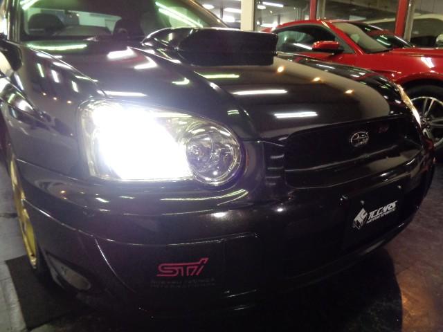 インプレッサ ＷＲＸ　ＳＴｉ　ブラックトパーズＭカラーＳＴＩエアロＥＪ２０ＢＯＸＥＲターボエンジン６ＭＴミッション４ＷＤステンマフラーＤＣＣＤブレンボキャリパーＳＴＩアルミＬＥＤライト追加メーターナビＴＶ大型リアスポＴベルト交換済（6枚目）