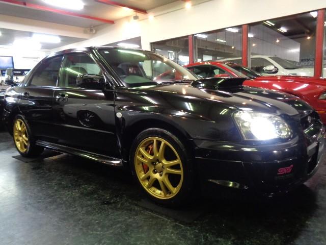 インプレッサ ＷＲＸ　ＳＴｉ　ブラックトパーズＭカラーＳＴＩエアロＥＪ２０ＢＯＸＥＲターボエンジン６ＭＴミッション４ＷＤステンマフラーＤＣＣＤブレンボキャリパーＳＴＩアルミＬＥＤライト追加メーターナビＴＶ大型リアスポＴベルト交換済（8枚目）