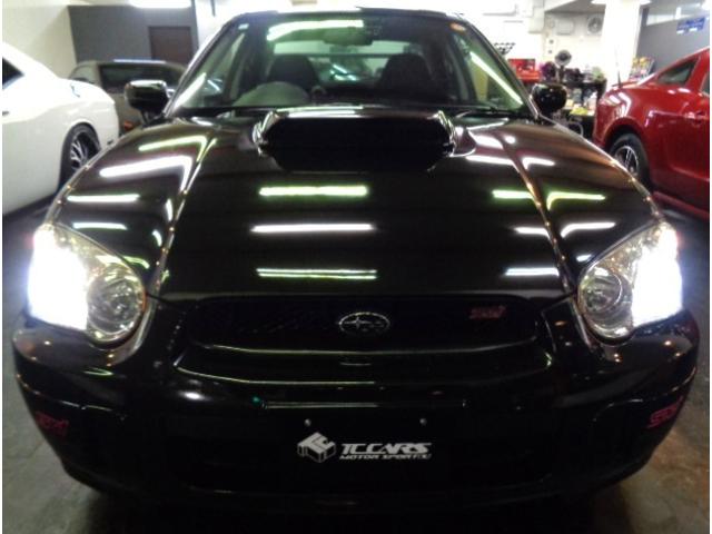 インプレッサ ＷＲＸ　ＳＴｉ　ブラックトパーズＭカラーＳＴＩエアロＥＪ２０ＢＯＸＥＲターボエンジン６ＭＴミッション４ＷＤステンマフラーＤＣＣＤブレンボキャリパーＳＴＩアルミＬＥＤライト追加メーターナビＴＶ大型リアスポＴベルト交換済（9枚目）