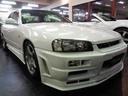 Ｒ３４スカイラインＧＴ４ＤセダンＲ３４ＧＴＲＶスペックＮＩＳＭＯ仕様フルエアロ＆ＲＢ２０ＤＥＮＥＯ６エンジン純正５ＭＴミッション＆車高調ＥＮＫＥＩアルミ他装備充実ライトチューン仕様車が入庫しました