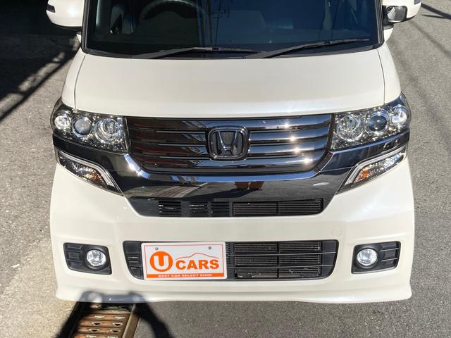 N-BOXカスタム G SSパッケージ 1年保証付き カーナビ バックカメラ ETC 両側電動パワースライドドア 禁煙車 ステアリングリモコン フルセグTV視聴 Bluetooth音楽 DVD再生 CD再生 純正アルミホイール スマートキー(49枚目)