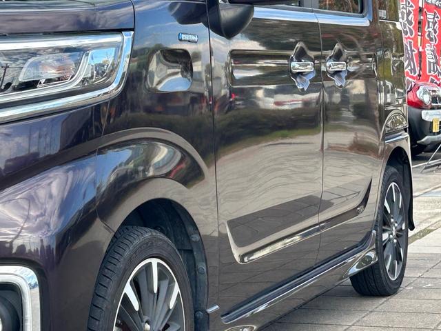 スペーシアカスタム ハイブリッドＸＳターボ　雹害車・ＥＴＣ・バックカメラ・両側電動スライドドア・カーナビ・Ｂｌｕｅｔｏｏｔｈ・フルセグＴＶ・ＣＤ／ＤＶＤ再生・クルーズコントロール・スマートキー＆プッシュスタート・ベンチシート・ルームクリーニン（39枚目）
