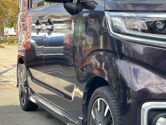スペーシアカスタム ハイブリッドＸＳターボ　雹害車・ＥＴＣ・バックカメラ・両側電動スライドドア・カーナビ・Ｂｌｕｅｔｏｏｔｈ・フルセグＴＶ・ＣＤ／ＤＶＤ再生・クルーズコントロール・スマートキー＆プッシュスタート・ベンチシート・ルームクリーニン（79枚目）