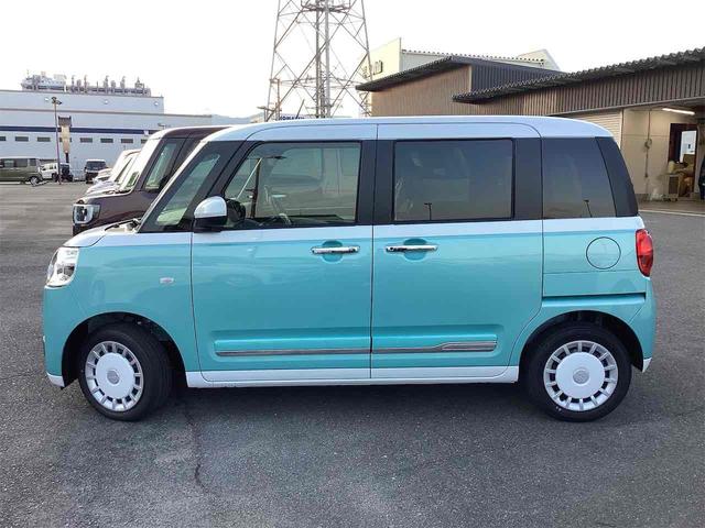 ムーヴキャンバス ストライプスＧ　バックカメラ　両側電動スライドドア　クリアランスソナー　衝突被害軽減システム　オートライト　スマートキー　アイドリングストップ　電動格納ミラー　ＣＶＴ　ＥＳＣ　エアコン　パワーステアリング（19枚目）