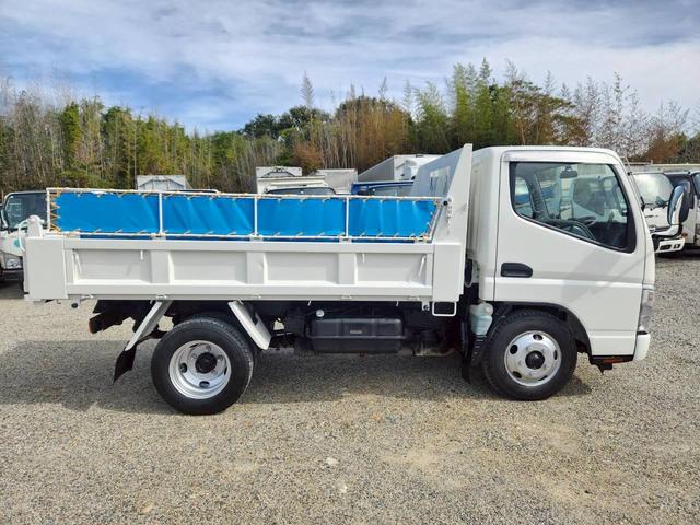 キャンター ２．９５ｔ　高床　強化ダンプ　最大積載量２９５０ｋｇ　５ＭＴ　１４０ＰＳ　ターボ車　左電格ミラー　ＥＴＣ　三方開　ピン差し　あゆみ掛け　新明和製　マフラー焼きなし　アドブルー不要　　左電格ミラー　　Ｎｏ．１０２５（8枚目）