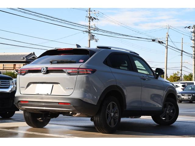 ヴェゼル e:HEV X・HuNTパッケージ ユーザー買取 1オーナー 禁煙 ハーフレザー 9型ナビ フルセグTV バックモニター Bluetooth ETC スマートキー2個 プッシュスタート コーナーセンサー 衝突軽減 レーダークルーズ(7枚目)