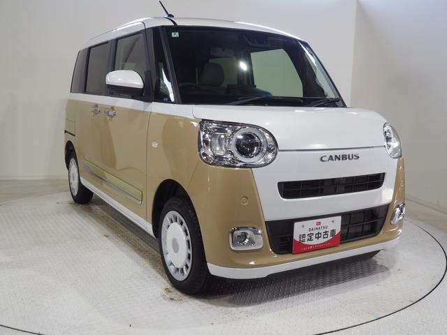 ムーヴキャンバス ストライプスＧ　４ＷＤ　両側パワースライドドア　ＬＥＤヘッドライト　オートライト　スマホ連携ディスプレイオーディオ　バックモニター　ワイヤレス充電器ｑｉ（チー）　運転席助手席シートヒーター　オートエアコン（3枚目）