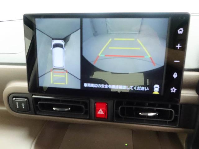 ムーヴキャンバス セオリーＧ　ディスプレイオーディオ　修復歴車　衝突軽減ブレーキ　ＬＥＤヘッドライト　電動格納ドアミラー　プッシュボタンスタート　電動パーキングブレーキ　スマートキー　全周囲カメラ　障害物センサー　盗難防止システム　運転席・助手席シートヒーター（4枚目）