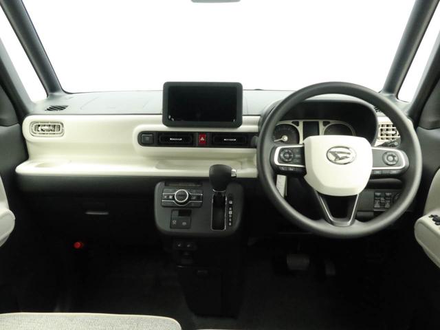 ムーヴキャンバス ストライプスＧターボ　ターボ　ワンオーナー　衝突回避支援ブレーキ　車線逸脱警報　バックカメラ　両側電動スライドドアキーフリープッシュスタート　ＬＥＤヘッドランプ　アイドリングストップ　エアバック　ＡＢＳ　ＣＶＴ（2枚目）