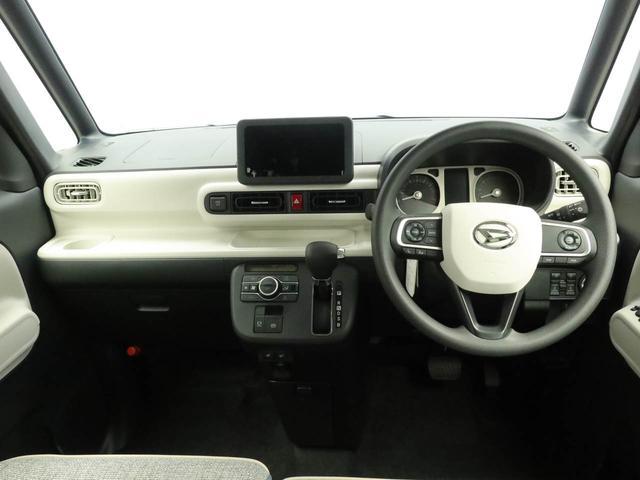 ムーヴキャンバス ストライプスＧターボ　アダプティブクルーズコントロール　ターボ　キーフリー　ＬＥＤヘッドライト　両側電動スライドドア　プッシュボタンスタート　障害物センサー　電動パーキングブレーキ　運転席・助手席シートヒーター　バックカメラ　オートエアコン（2枚目）