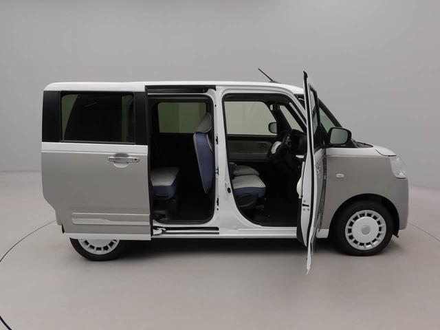 ムーヴキャンバス ストライプスＧターボ　アダプティブクルーズコントロール　ターボ　キーフリー　ＬＥＤヘッドライト　両側電動スライドドア　プッシュボタンスタート　障害物センサー　電動パーキングブレーキ　運転席・助手席シートヒーター　バックカメラ　オートエアコン（44枚目）