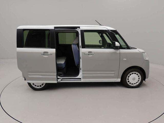 ムーヴキャンバス ストライプスＧターボ　アダプティブクルーズコントロール　ターボ　キーフリー　ＬＥＤヘッドライト　両側電動スライドドア　プッシュボタンスタート　障害物センサー　電動パーキングブレーキ　運転席・助手席シートヒーター　バックカメラ　オートエアコン（45枚目）