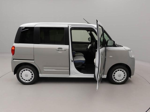 ムーヴキャンバス ストライプスＧターボ　アダプティブクルーズコントロール　ターボ　キーフリー　ＬＥＤヘッドライト　両側電動スライドドア　プッシュボタンスタート　障害物センサー　電動パーキングブレーキ　運転席・助手席シートヒーター　バックカメラ　オートエアコン（46枚目）