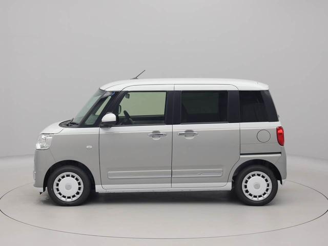 ムーヴキャンバス ストライプスＧターボ　アダプティブクルーズコントロール　ターボ　キーフリー　ＬＥＤヘッドライト　両側電動スライドドア　プッシュボタンスタート　障害物センサー　電動パーキングブレーキ　運転席・助手席シートヒーター　バックカメラ　オートエアコン（66枚目）